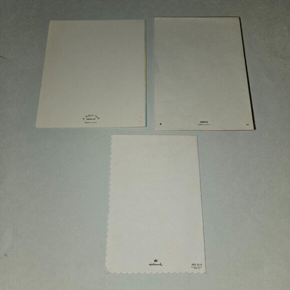 3 VTG Happy Birthday Greeting Cards Lot Floral Lake Birds Puppies NEVER USED - Picture 2 of 10